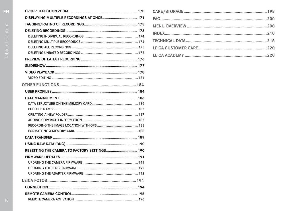 Leica SL2 Instruction User Manual: 220 Pages,  PVC Cover & DURABLE WIRE BINDING