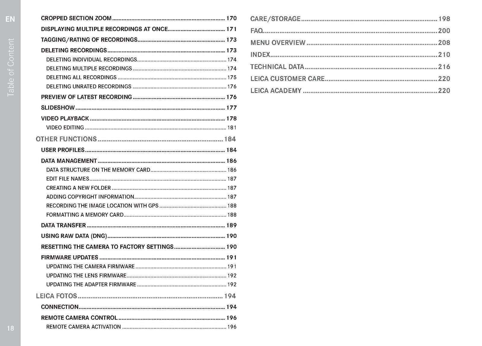 Leica SL2 Instruction User Manual: 220 Pages,  PVC Cover & DURABLE WIRE BINDING