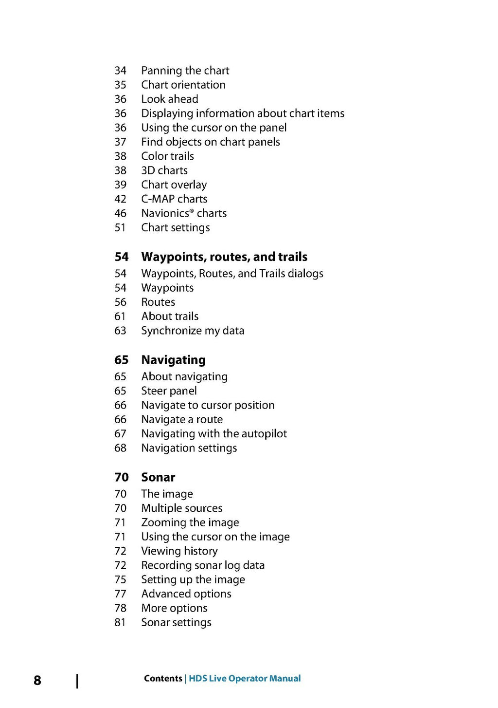 LOWRANCE HDS LIVE Fish Finder User Manual Operation Guide WIRE BOUND, FULL COLOR