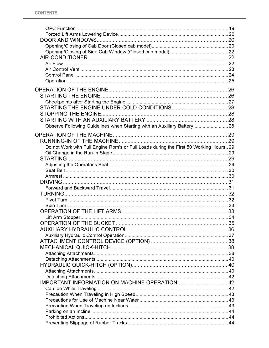 KUBOTA SVL90-2 COMPATC TRACK LOADER OPERATORS MANUAL - STEEL WIRE BOUND - COVERS