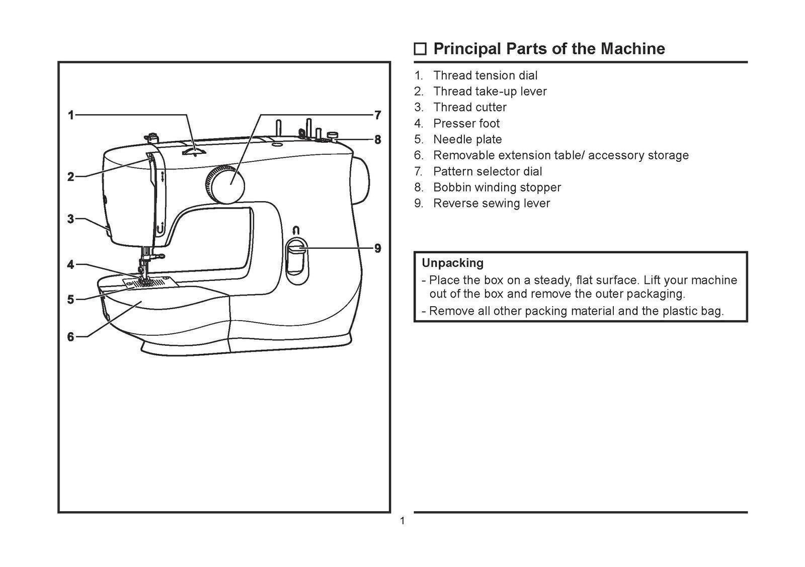 SINGER M2100 M2105 Sewing Machine User Manual Instructions DURABLE WIRE BINDING