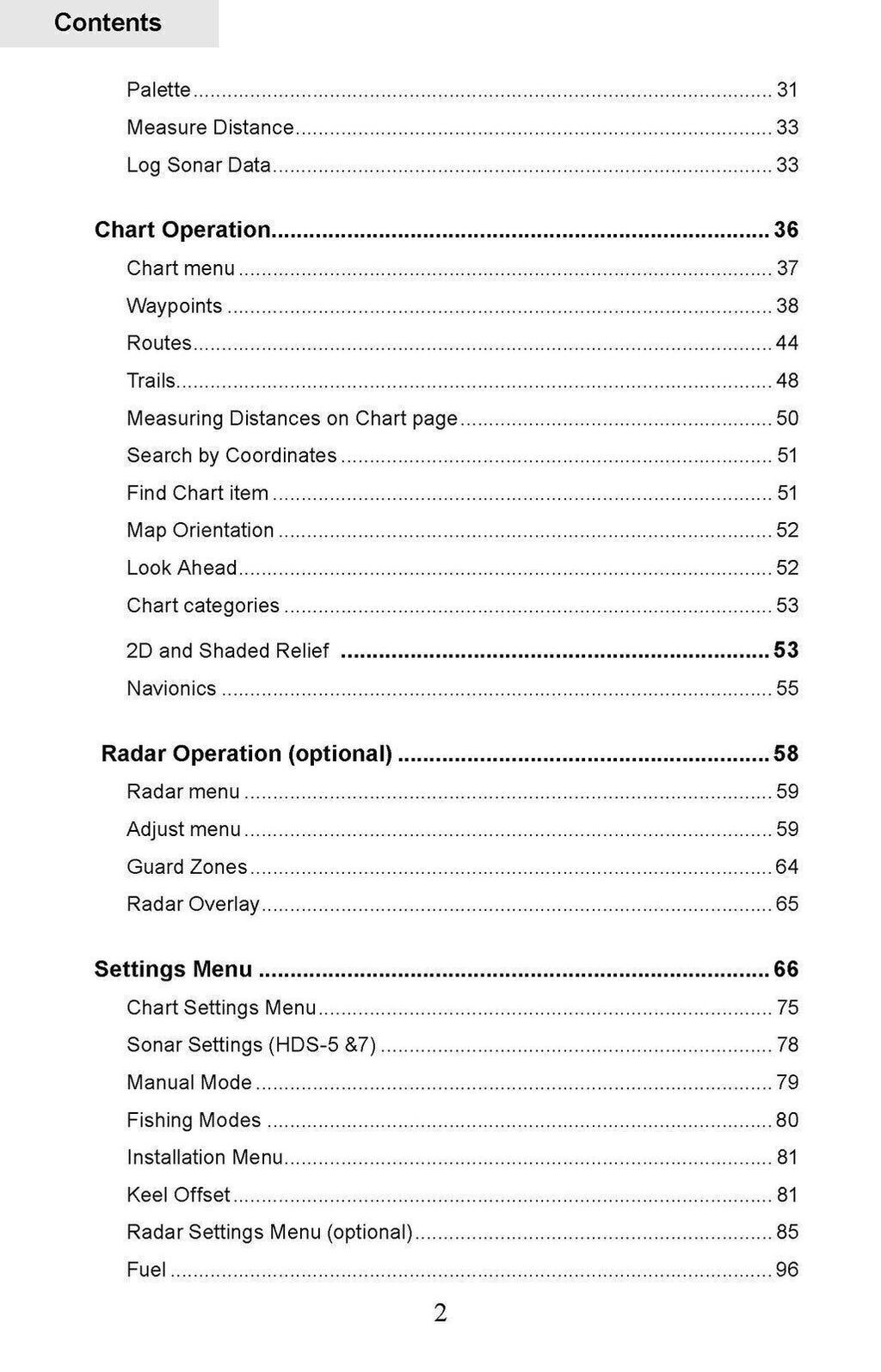 LOWRANCE HDS-5 HDS-7 HDS-5m HDS-7m User Operation Manual - TOUGH WIRE BINDING