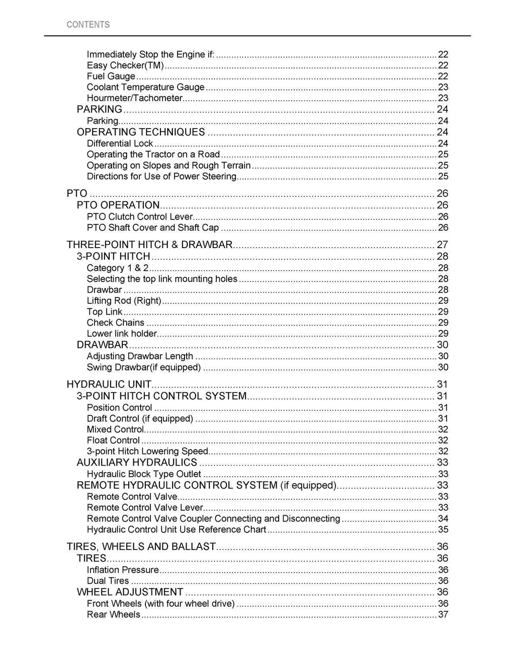 KUBOTA MX5100 OPERATORS MANUAL - STEEL WIRE BOUND - PROTECTIVE COVERS