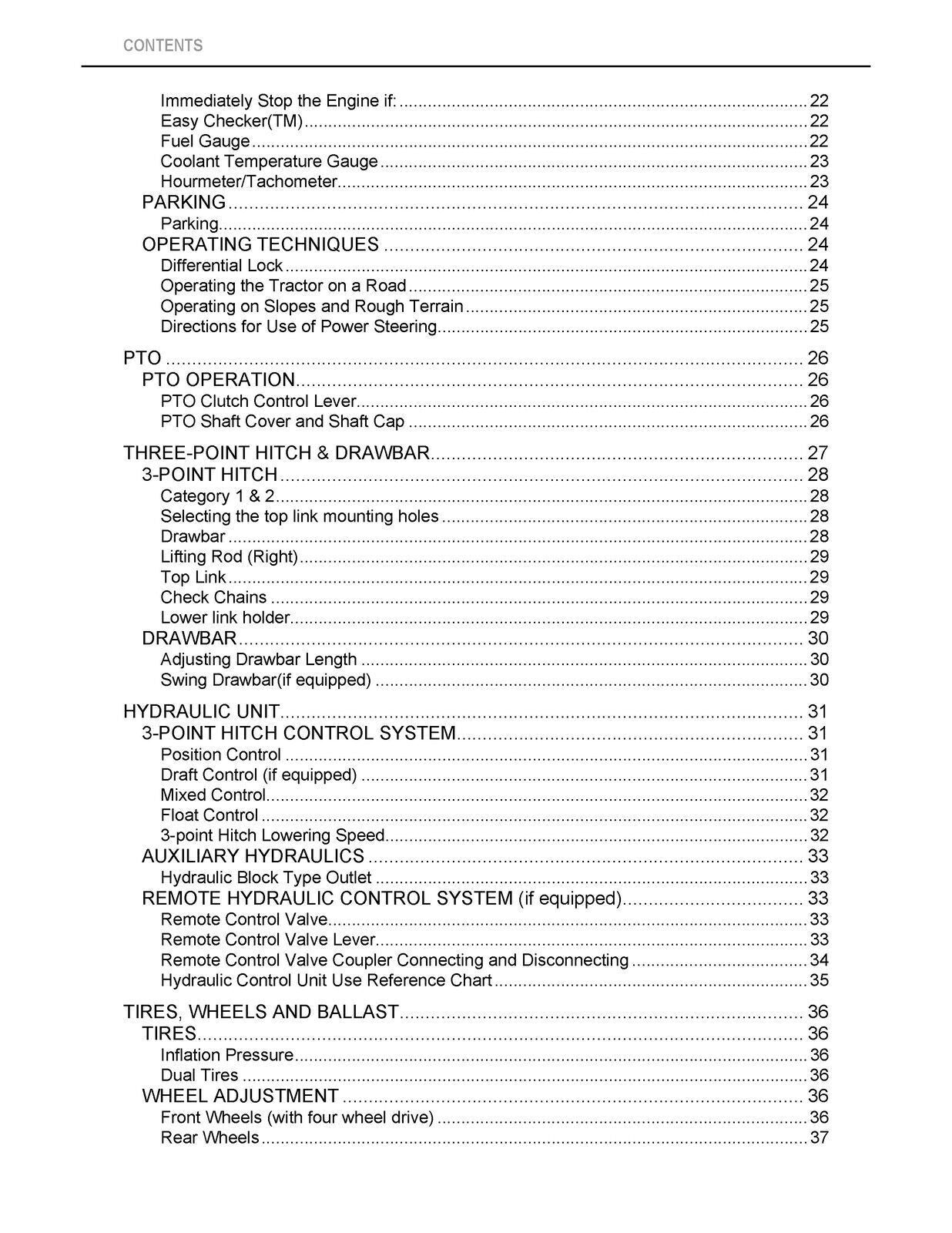 KUBOTA MX5100 OPERATORS MANUAL - STEEL WIRE BOUND - PROTECTIVE COVERS