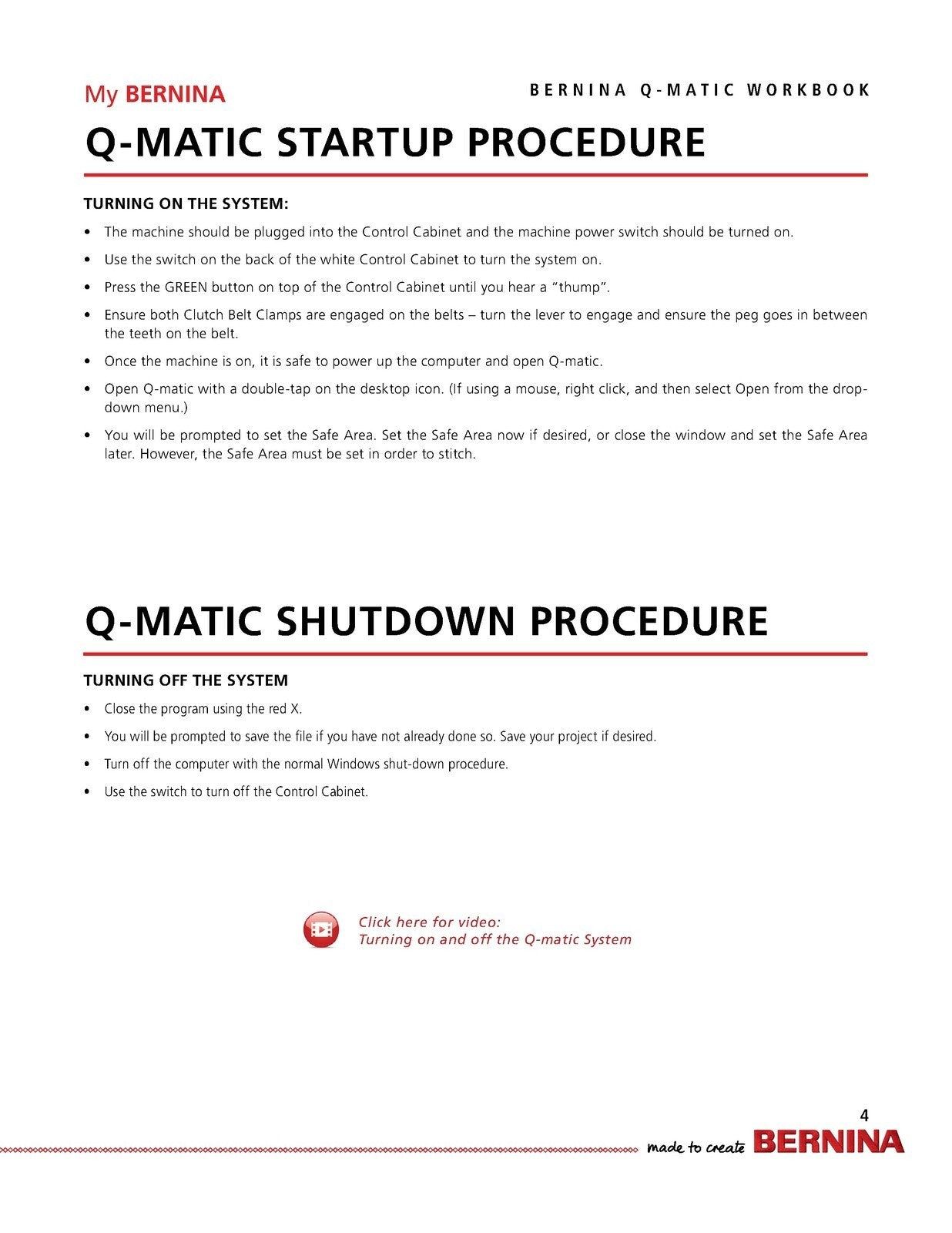 BERNINA Q-MATIC Workbook for Q 20 Q 24 Q20 Q24 Q16 PLUS on Frame - WIRE BOUND