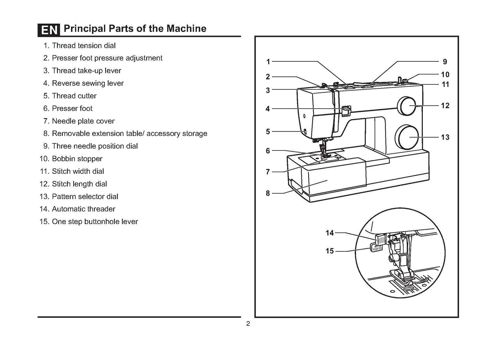 SINGER HEAVY DUTY 4443 4452 Sewing Machine User Manual Instructions, Wire-Bound