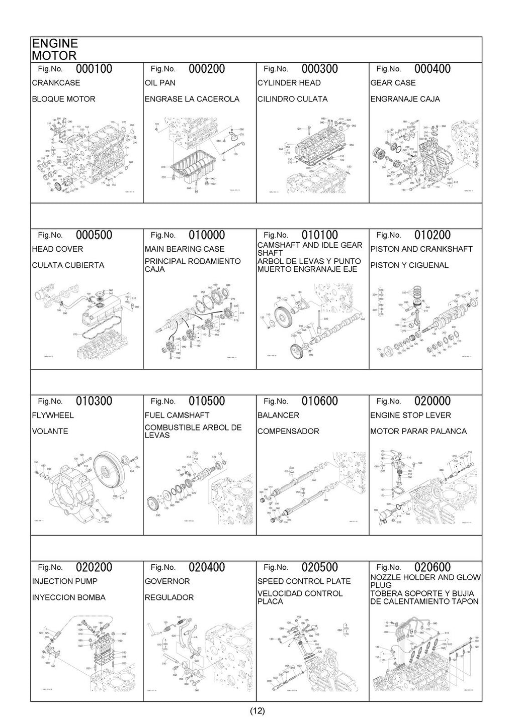 KUBOTA MX5100 ILLUSTRATED PARTS LIST MANUAL, STEEL WIRE BOUND, PROTECTIVE COVERS