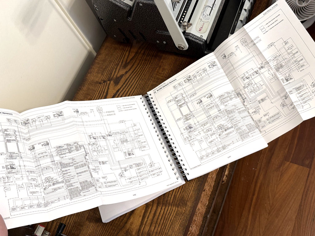KUBOTA B2650 B3350 HSDC TRACTOR WORKSHOP MANUAL WIRE BOUND, COVERS, XL FOLDOUTS