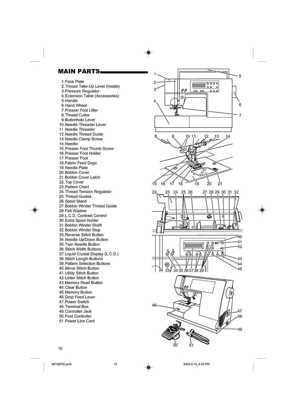 SINGER 9910 Sewing Machine User Manual Operation Guide - TOUGH WIRE BINDING