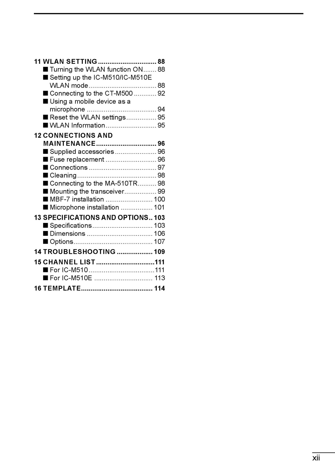 ICOM IC-M510 IC-M510E MARINE TRANSCEIVER INSTRUCTION MANAL - WIRE BOUND - COVERS