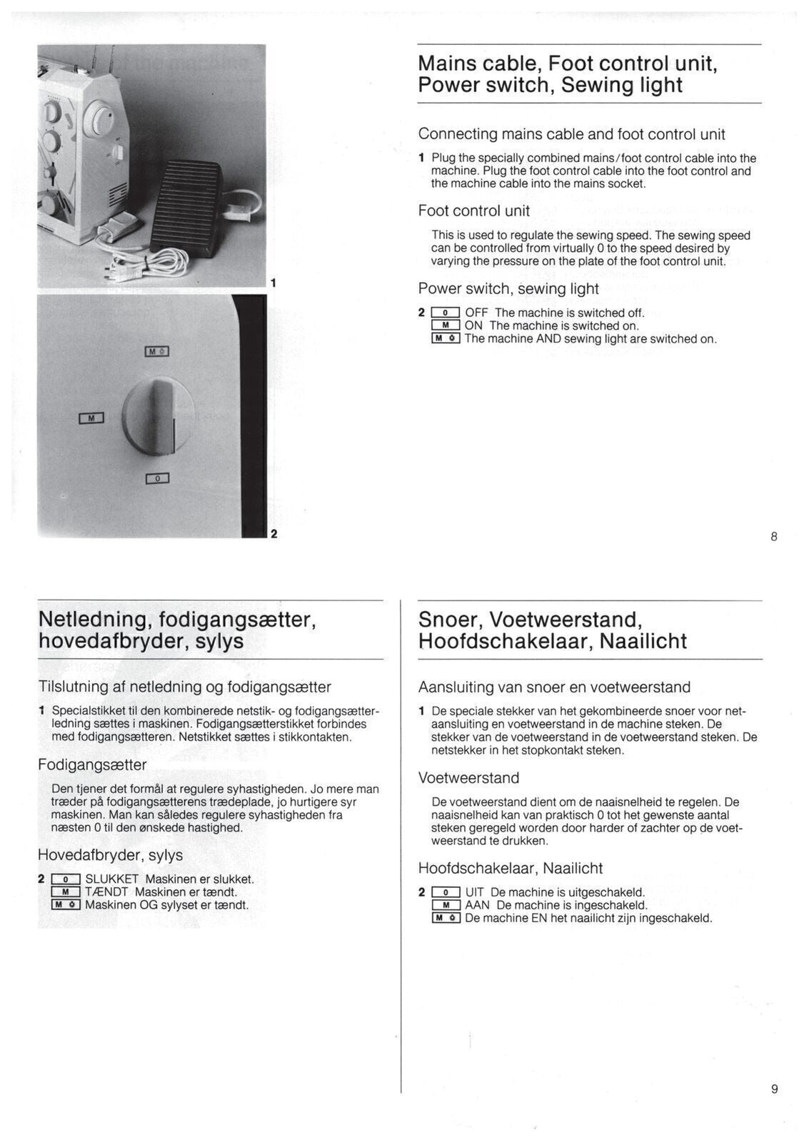 BERNINA 1000 SE 1000 DESIGNER Sewing Machine User Manual Owners Instructions