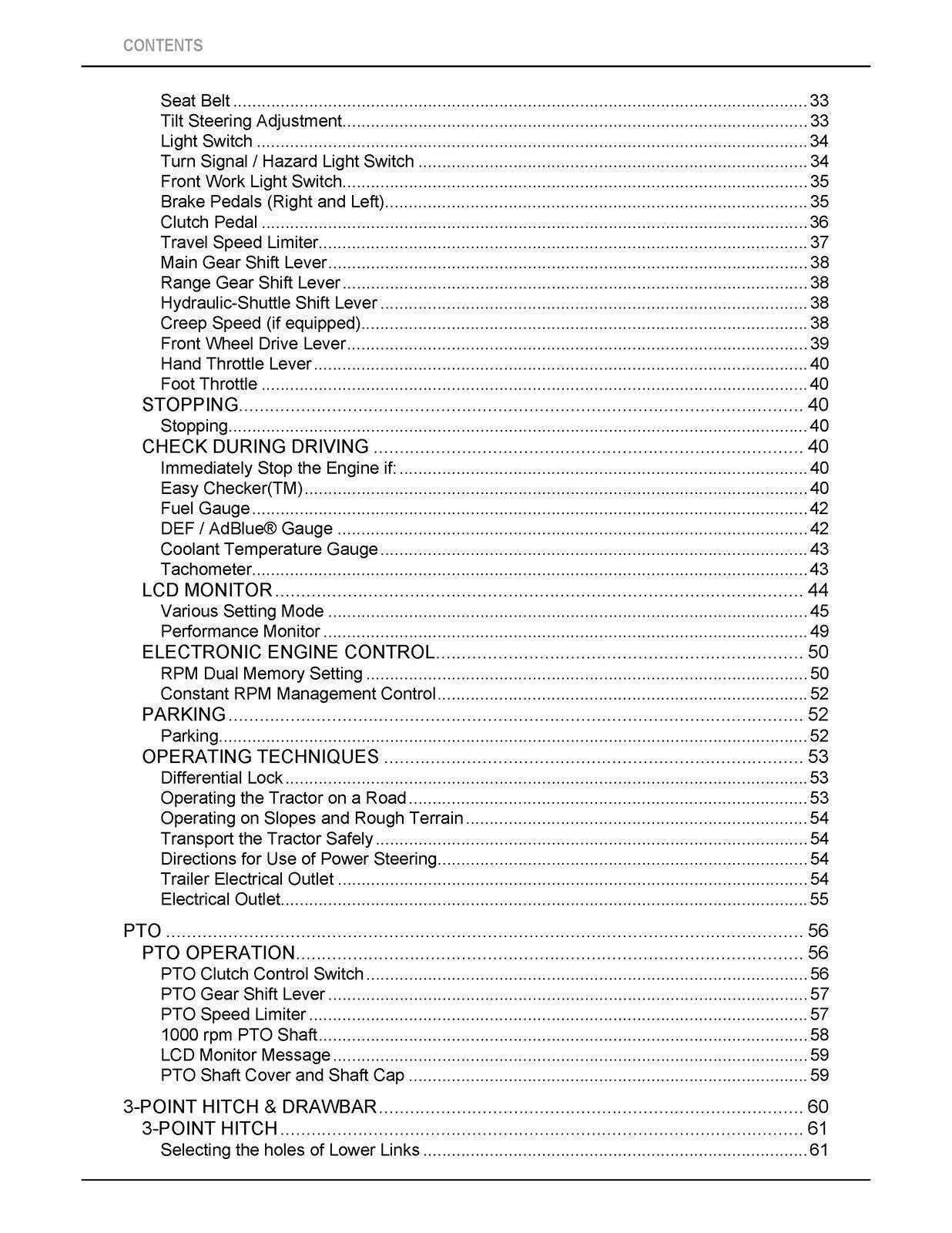 KUBOTA M5-091 M5-111 ROPS OPERATORS MANUAL - STEEL WIRE BOUND- PROTECTIVE COVERS