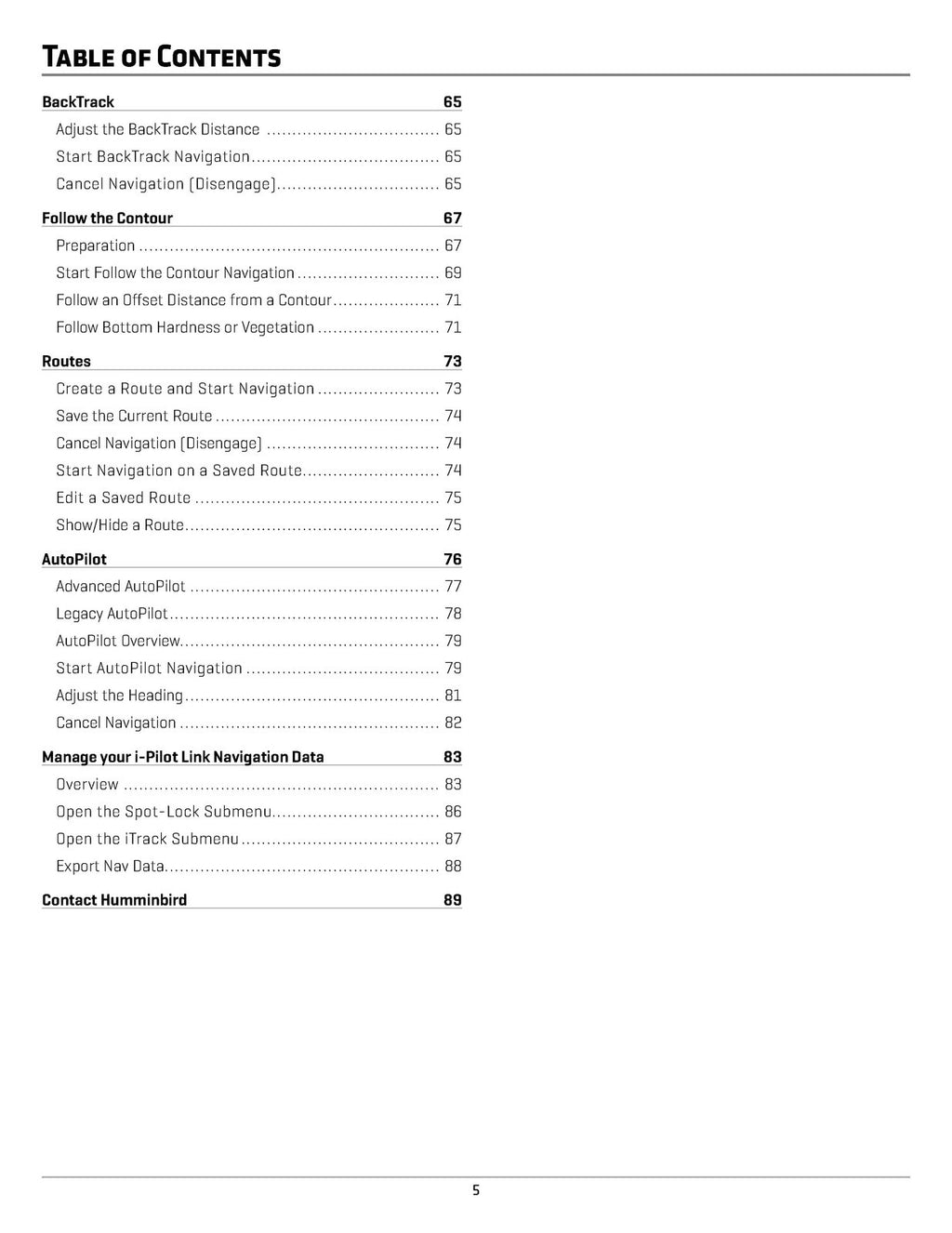 HUMMINBIRD iPilot Link for HELIX Operators Manual - WIRE BOUND - COVERS