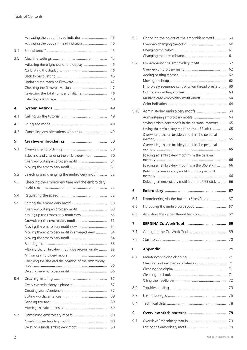 BERNINA BERNETTE B70 DECO User Manual Owners Instructions - STEEL WIRE BOUND