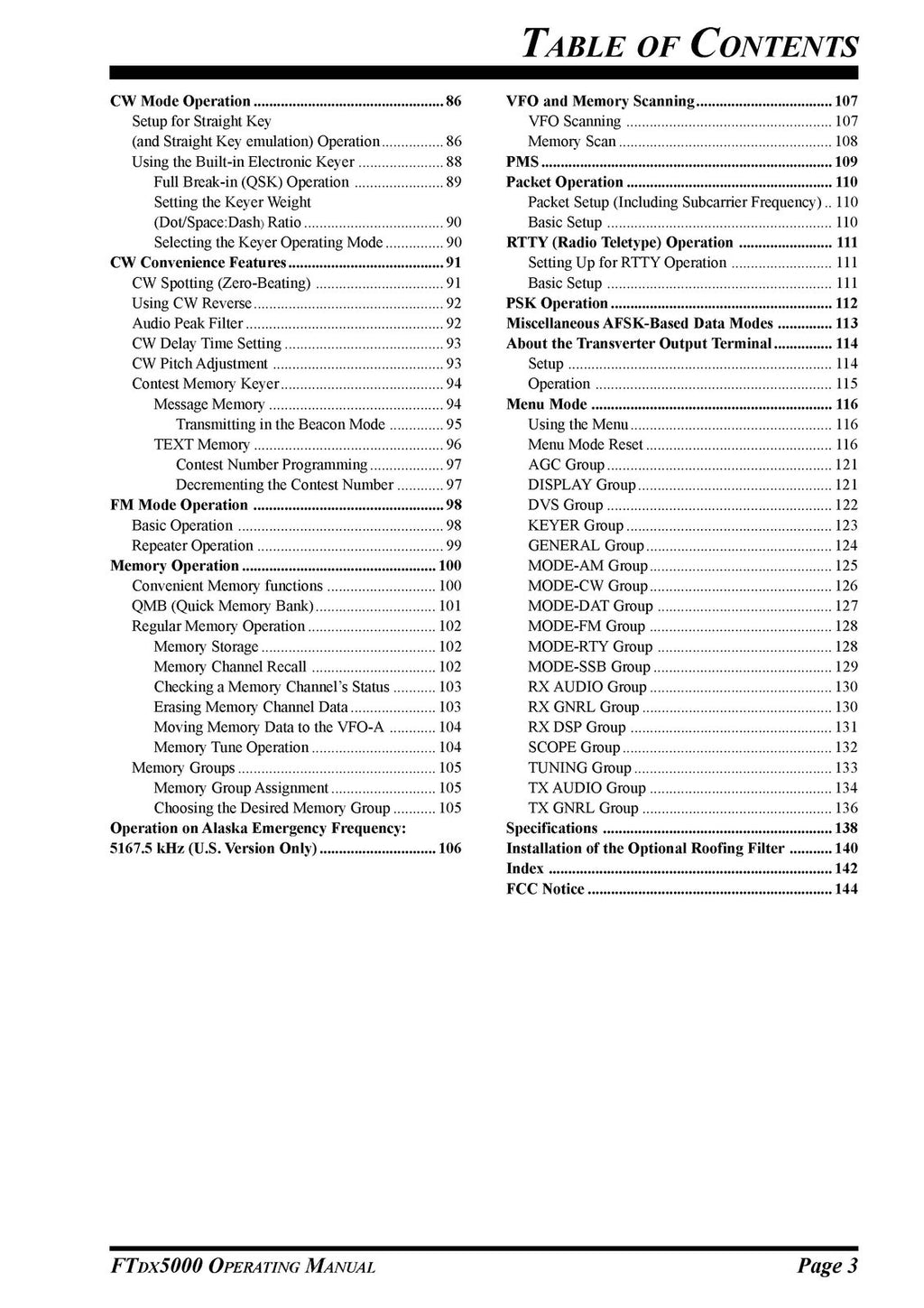 YAESU FT DX 5000 Series Transceiver Operating Manual - WIRE BOUND - TOUGH COVERS