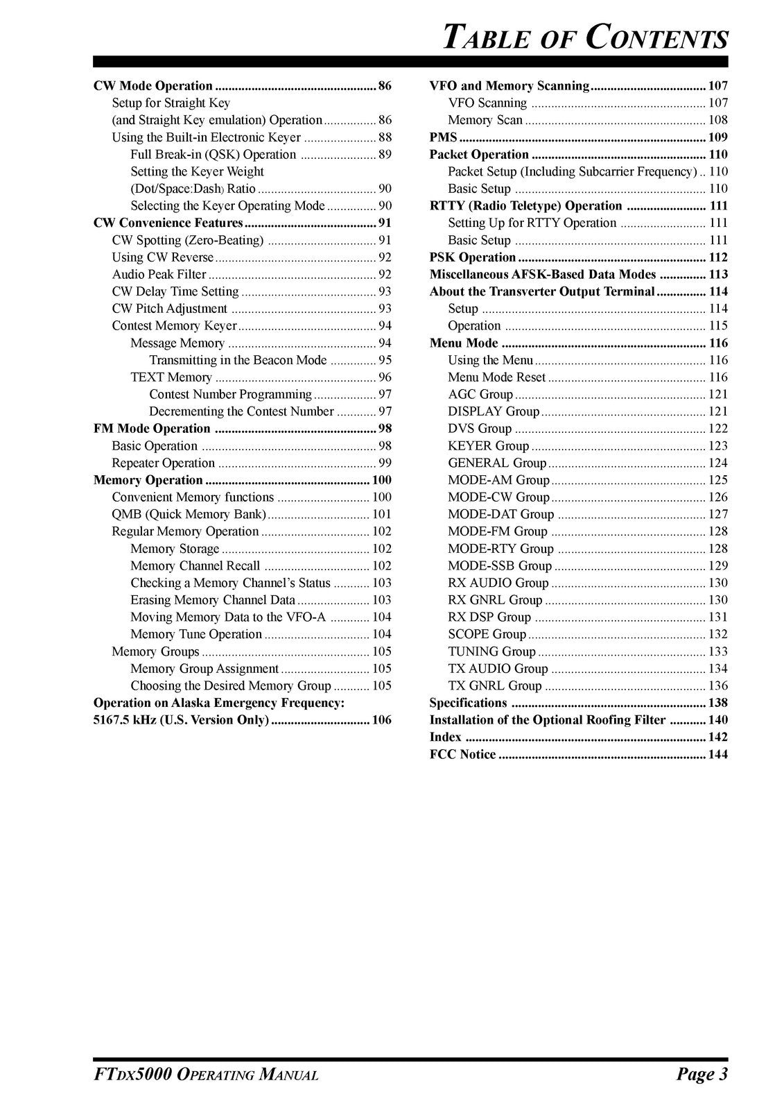 YAESU FT DX 5000 Series Transceiver Operating Manual - WIRE BOUND - TOUGH COVERS