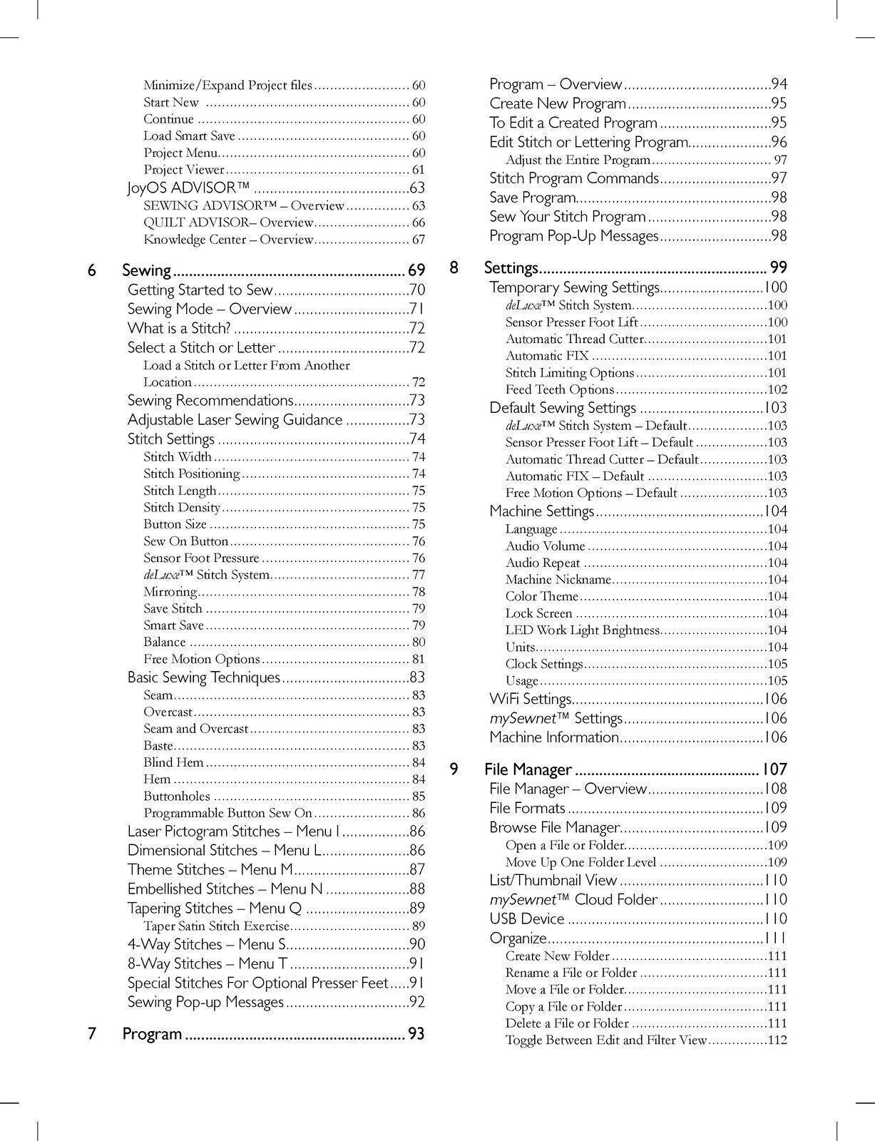 HUSQVARNA Viking Epic 95Q Instruction Manual: 128 Pages - Color - Wire Bound