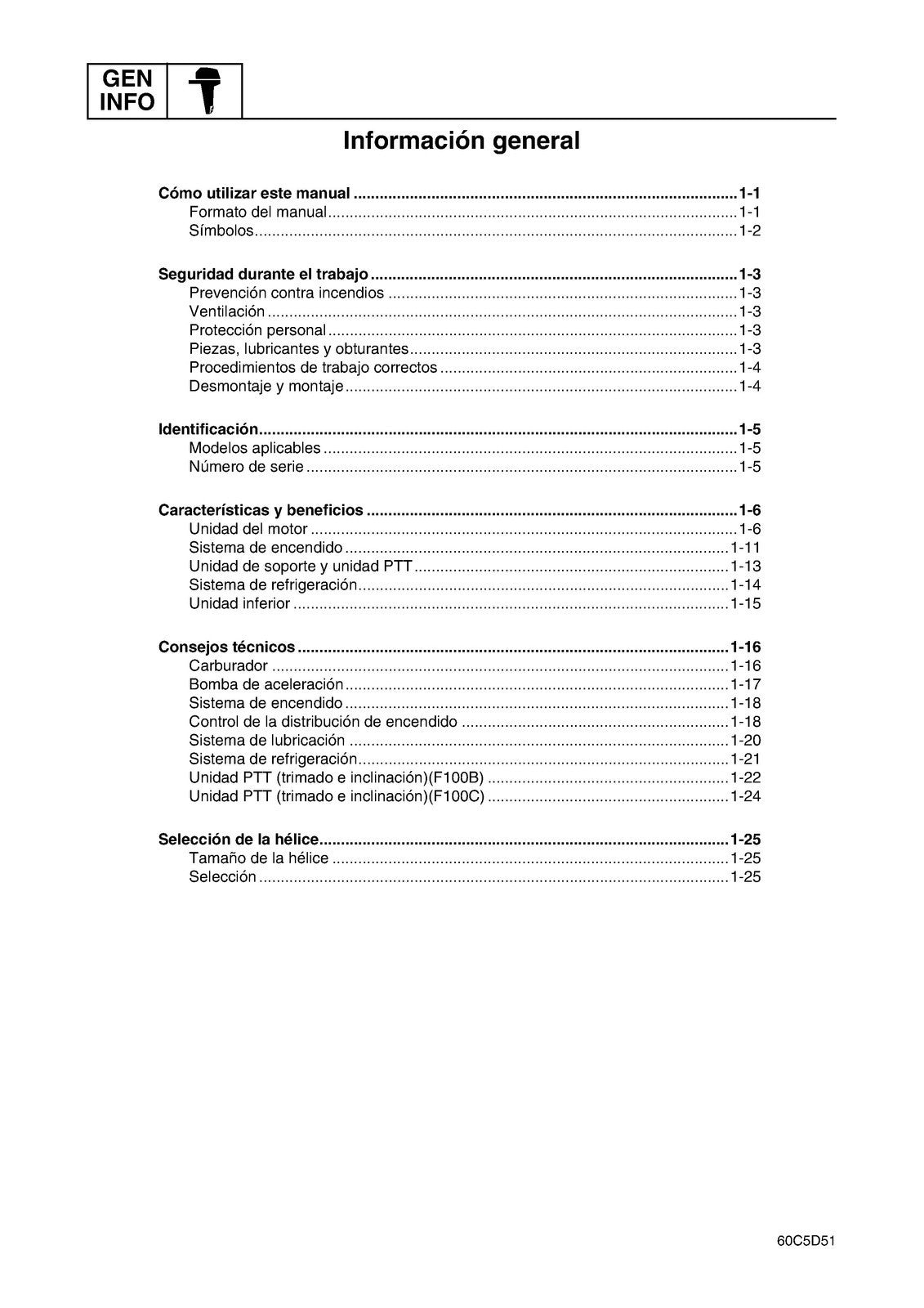 YAMAHA F100B F100C SERVICIO MANUAL DE TALLER - CUBIERTAS PROTECTORAS