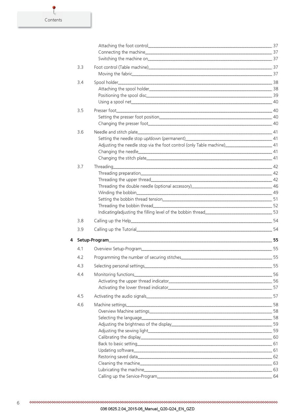 BERNINA Q 24 Q 20 Q24 Q20 User Manual - STEEL WIRE BOUND - PROTECTIVE COVERS