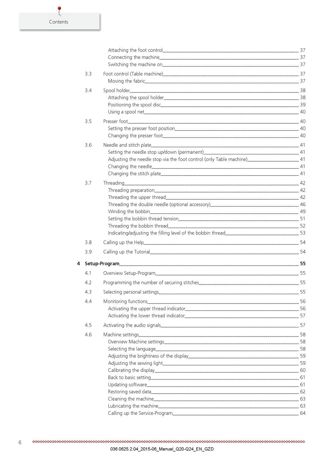 BERNINA Q 24 Q 20 Q24 Q20 User Manual - STEEL WIRE BOUND - PROTECTIVE COVERS