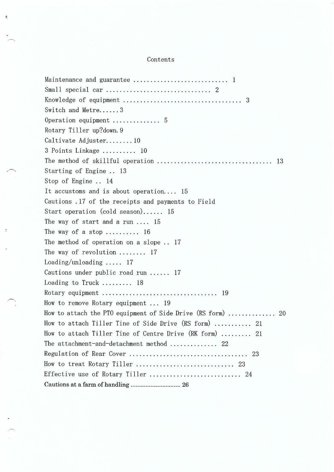 KUBOTA B1600 B1600DT TRACTOR OPERATORS MANUAL - STEEL WIRE BOUND - TOUGH COVERS