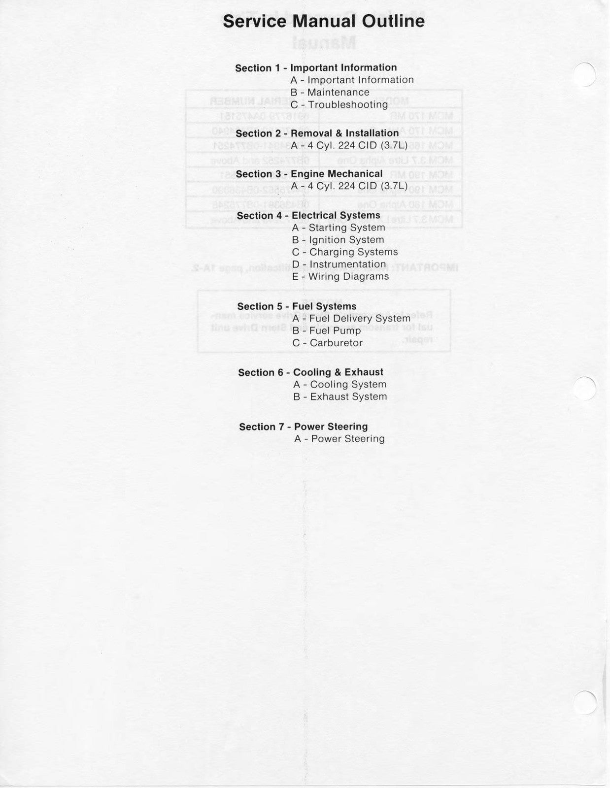 MERCURY Mercruiser NO. 8 SERVICE MANUAL Marine 4 CYL - WIRE BOUND - TOUGH COVERS