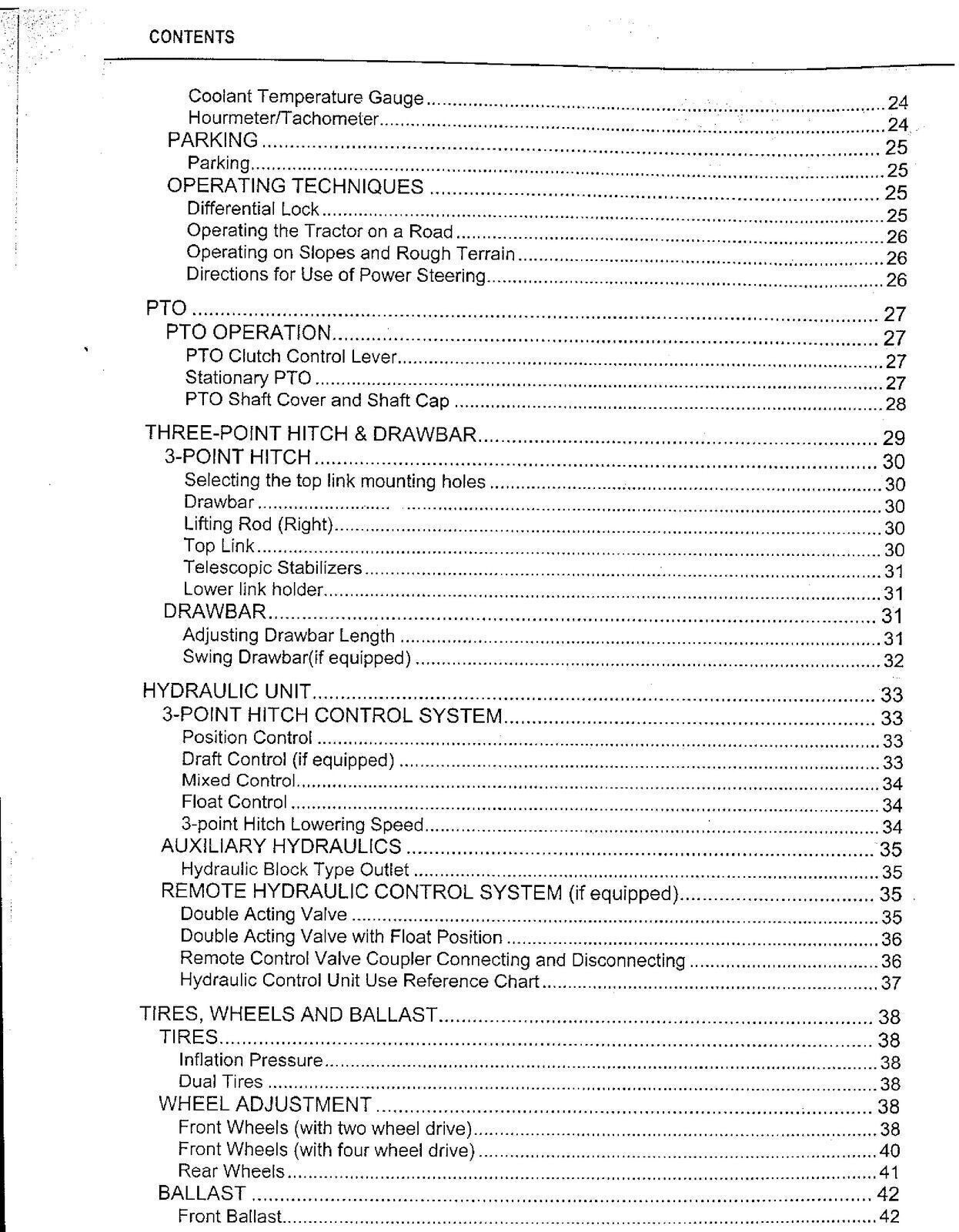 KUBOTA L4400 INSTRUCTION MANUAL - STEEL WIRE BOUND - PROTECTIVE COVERS
