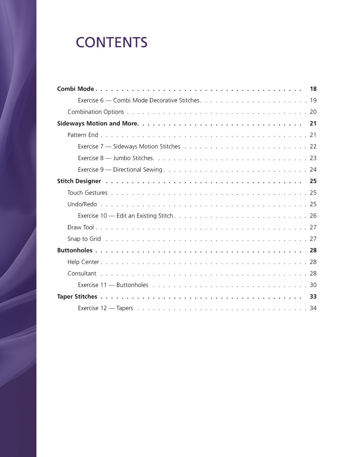 BERNINA 990 Sewing Workbook Manual - STEEL WIRE BOUND - PROTECTIVE COVERS