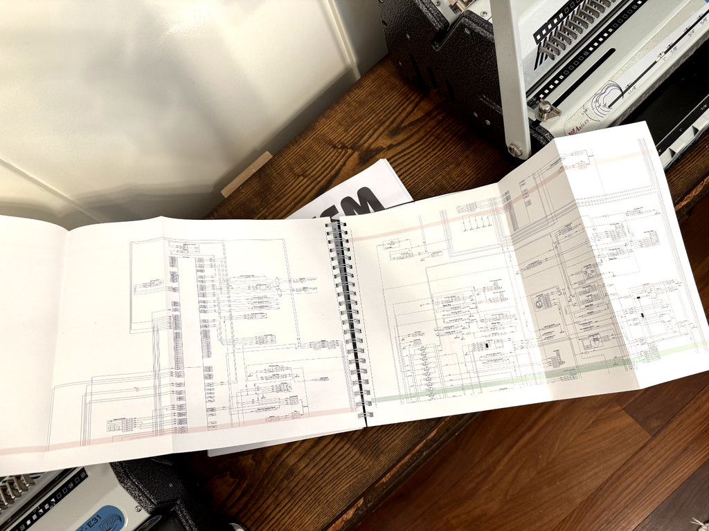 KUBOTA M8560 M9960 WORKSHOP MANUAL (718 PGS IN 2 VOLUMES) WIRE BOUND XL FOLDOUTS