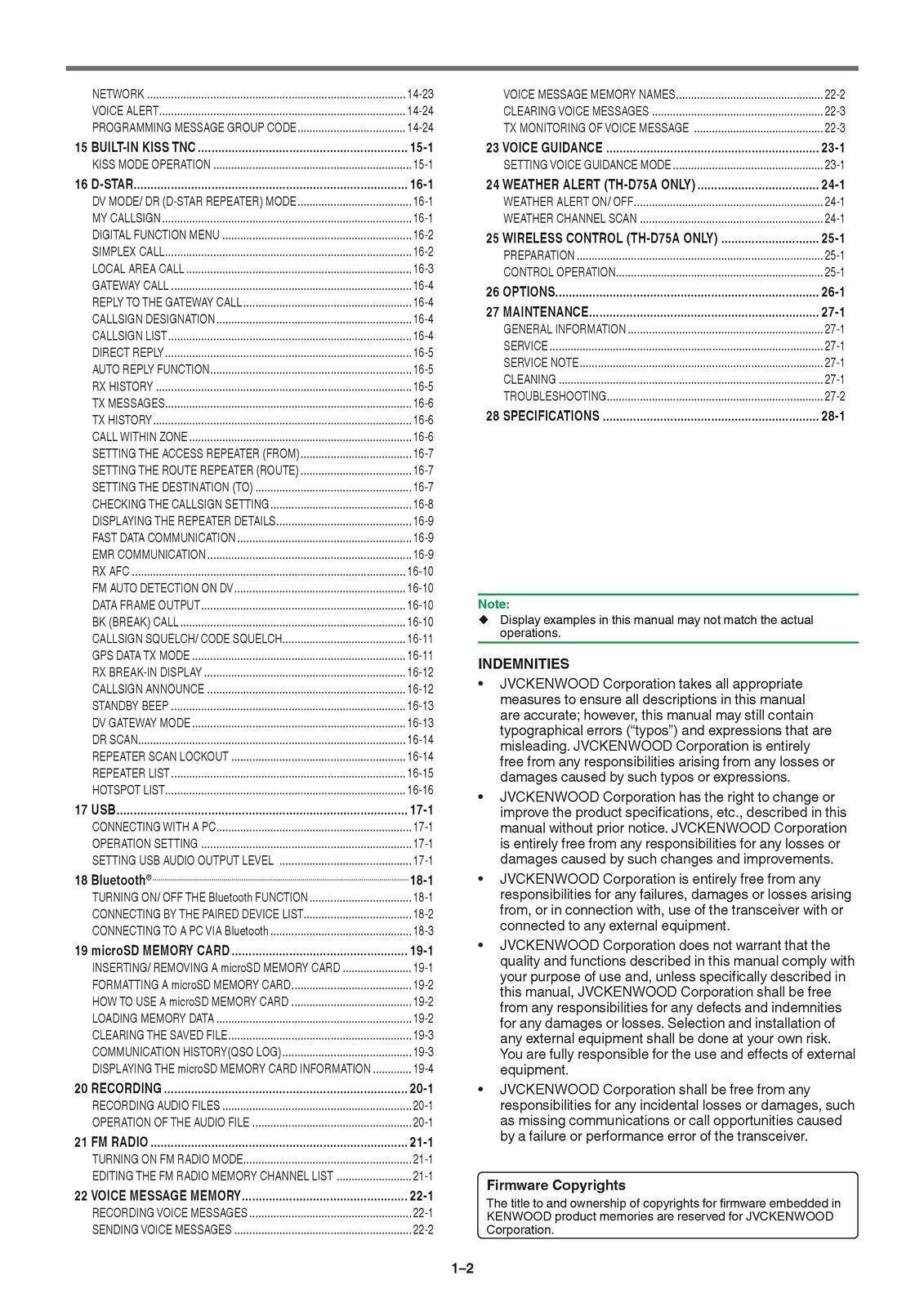KENWOOD TH-D75A TH-D75E User Manual Operation Guide - Color - TOUGH WIRE BINDING