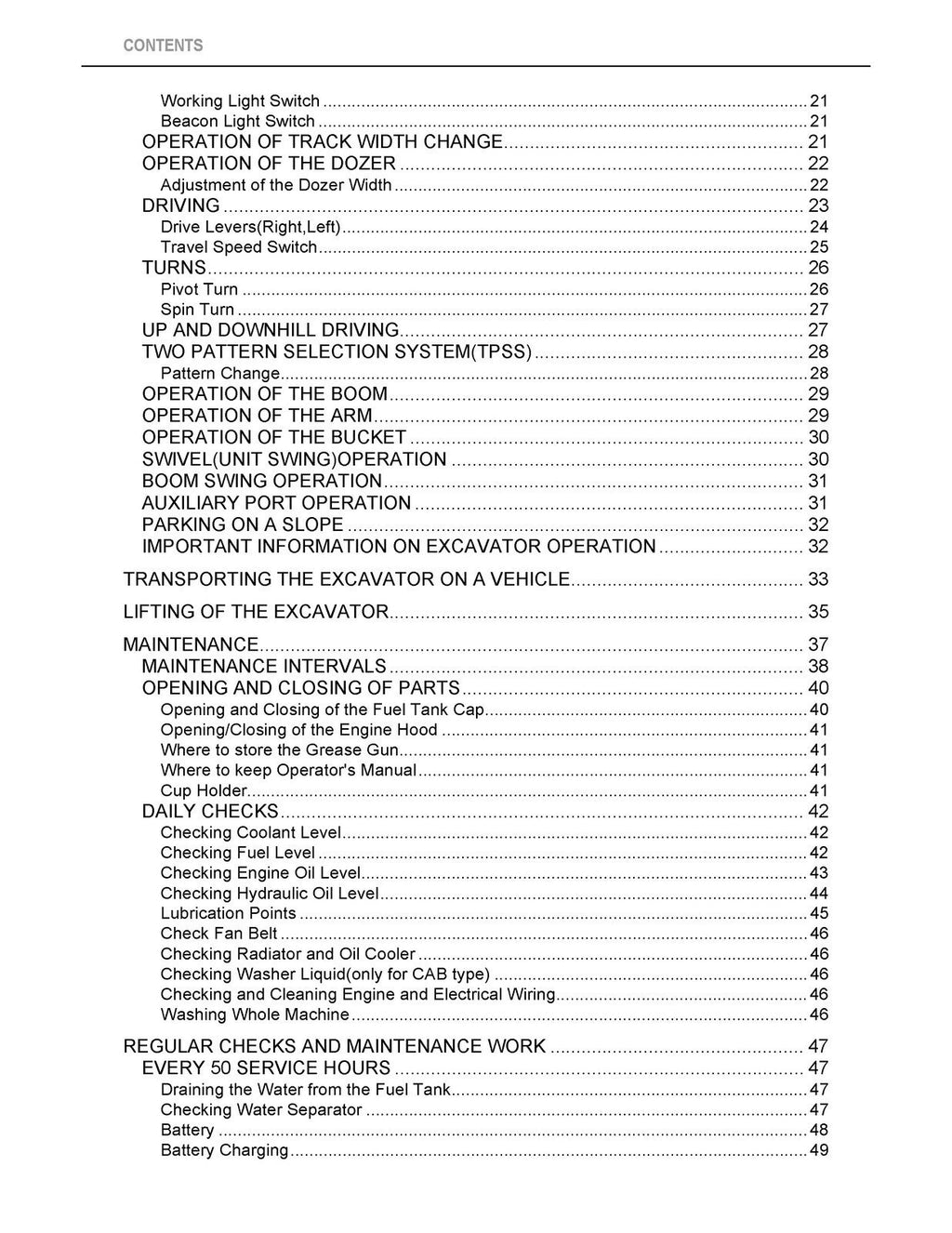 KUBOTA KX018-4 EXCAVATOR OPERATORS MANUAL - STEEL WIRE BOUND - PROTECTIVE COVERS
