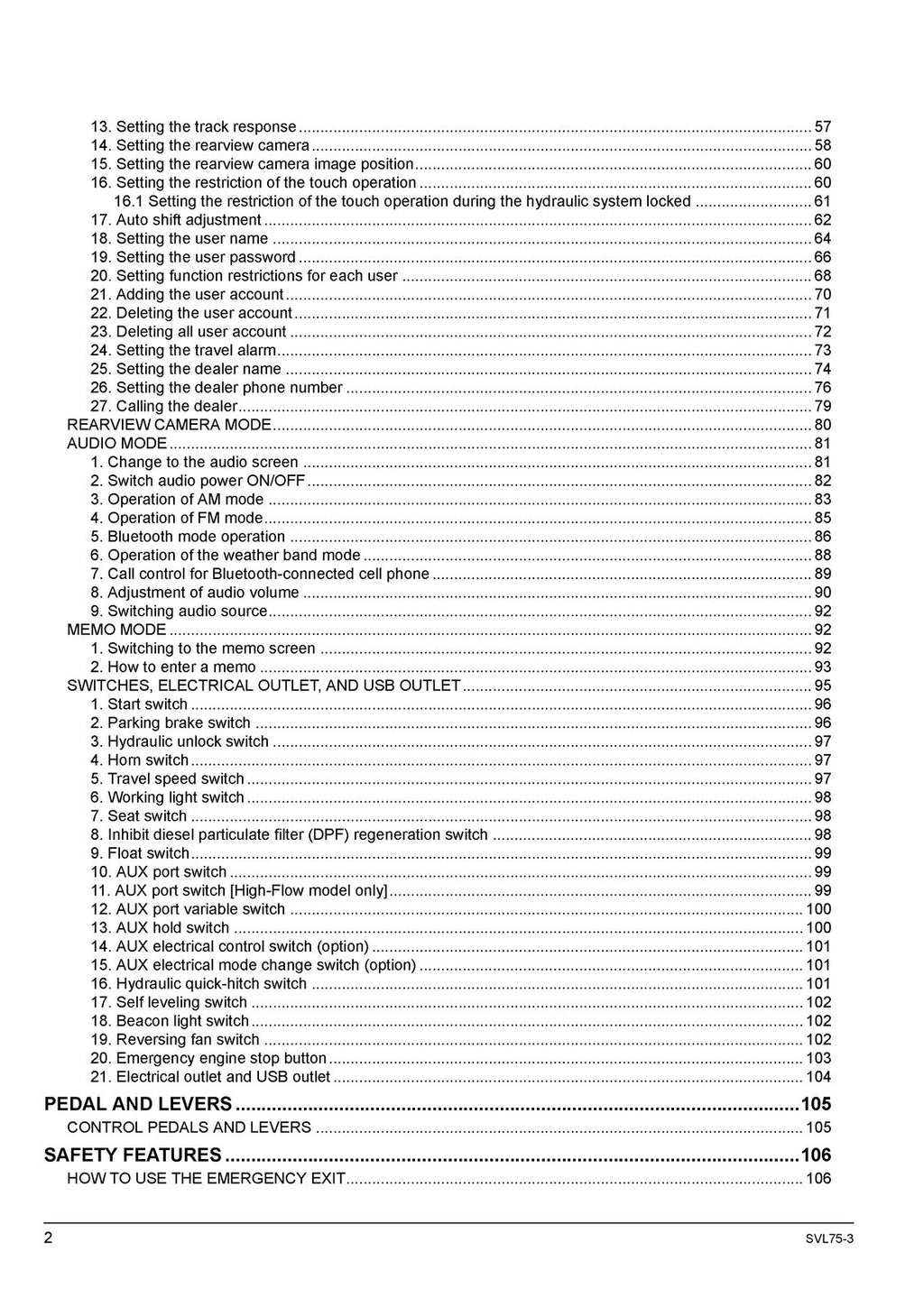 KUBOTA SVL75-3 TRACK LOADER OPERATORS MANUAL - STEEL WIRE BOUND - TOUGH COVERS