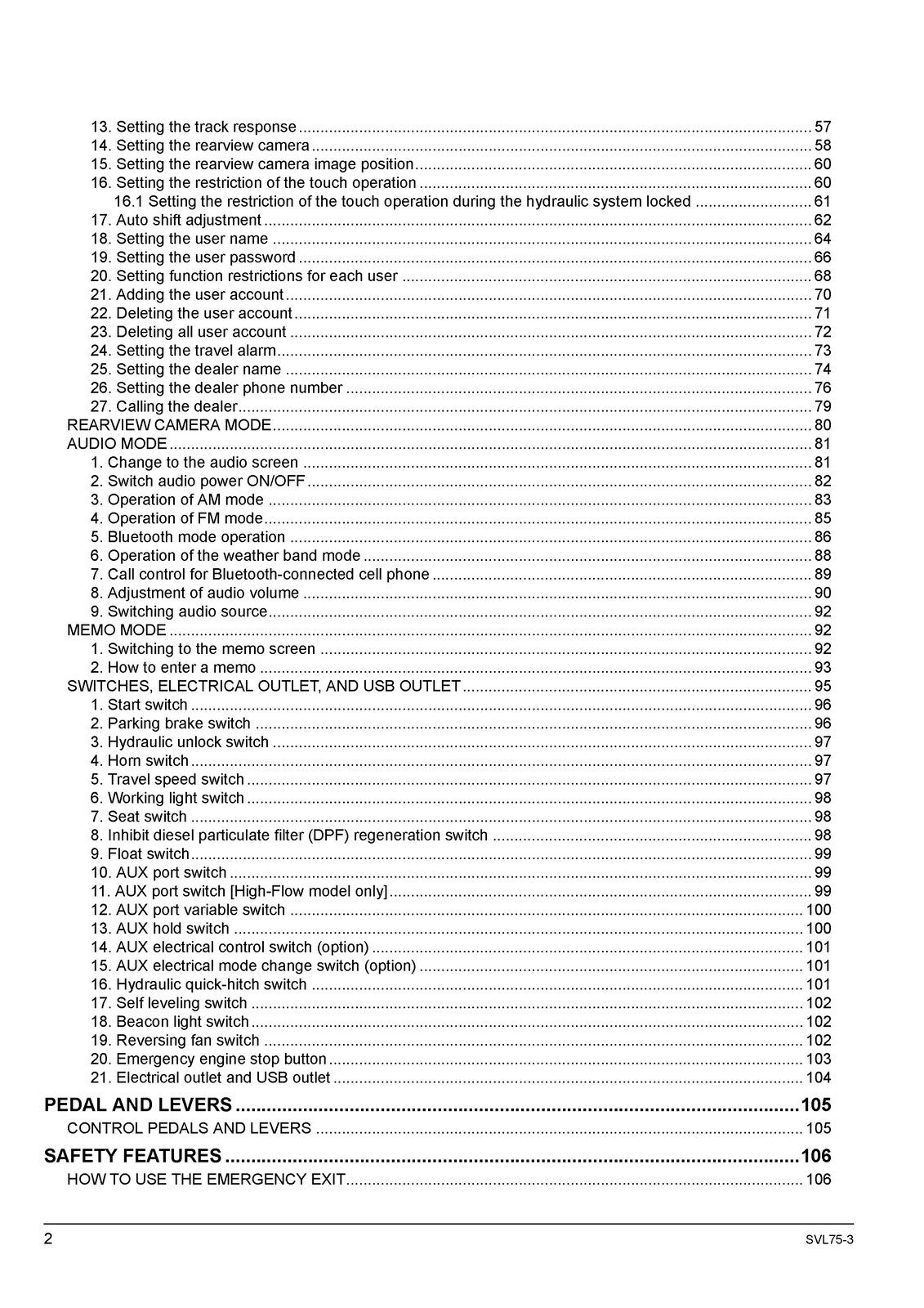 KUBOTA SVL75-3 TRACK LOADER OPERATORS MANUAL - STEEL WIRE BOUND - TOUGH COVERS