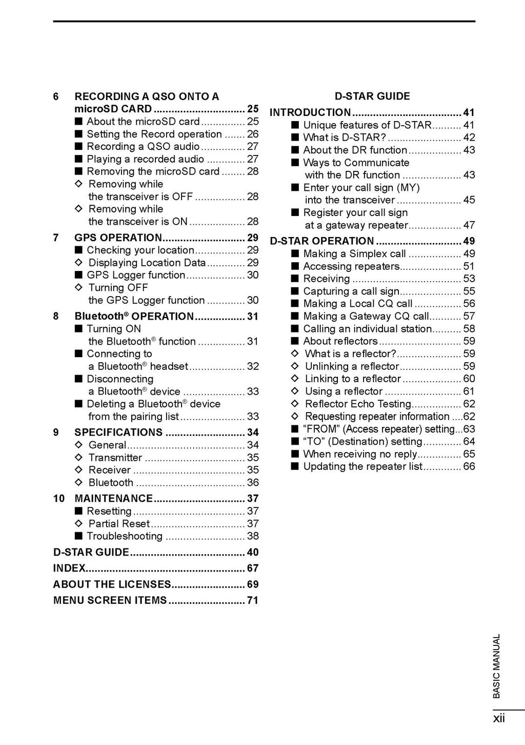 ICOM TRANSCEIVER ID-52A PLUS ID-52E PLUS BASIC MANUAL - WIRE BOUND, TOUGH COVERS