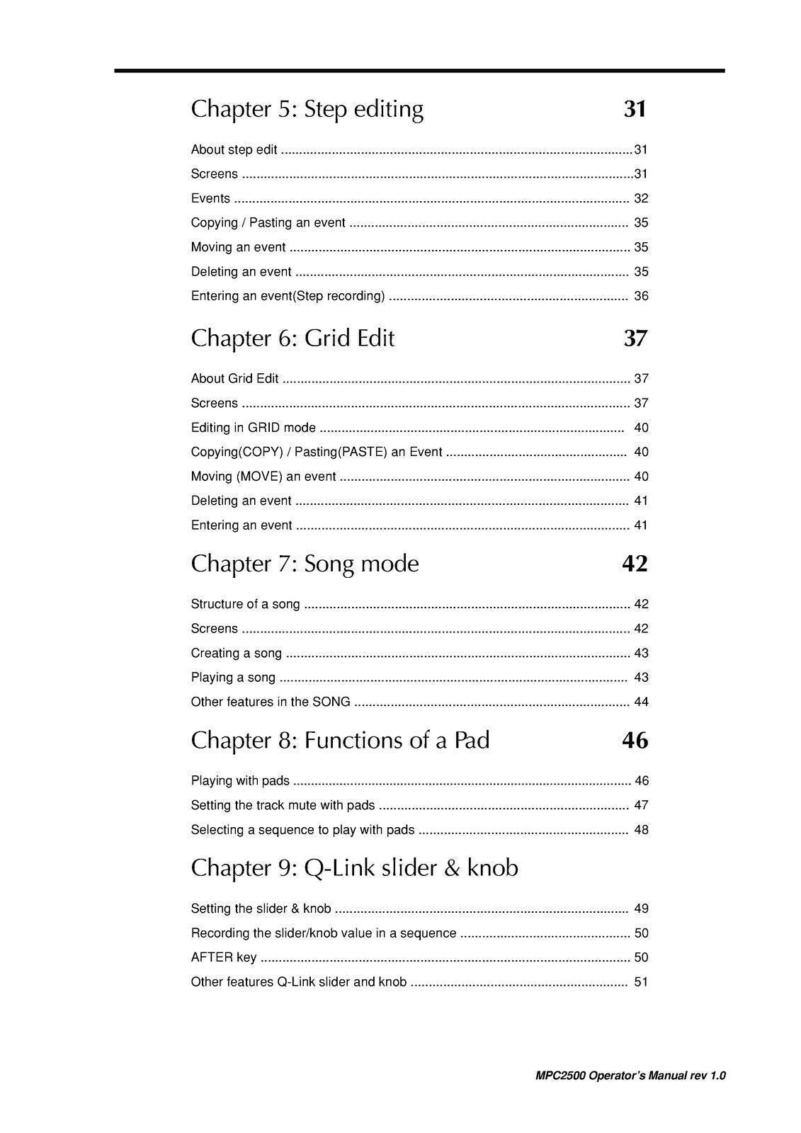 AKAI MPC2500 MIDI Production Center User Manual Operation Guide - WIRE BINDING
