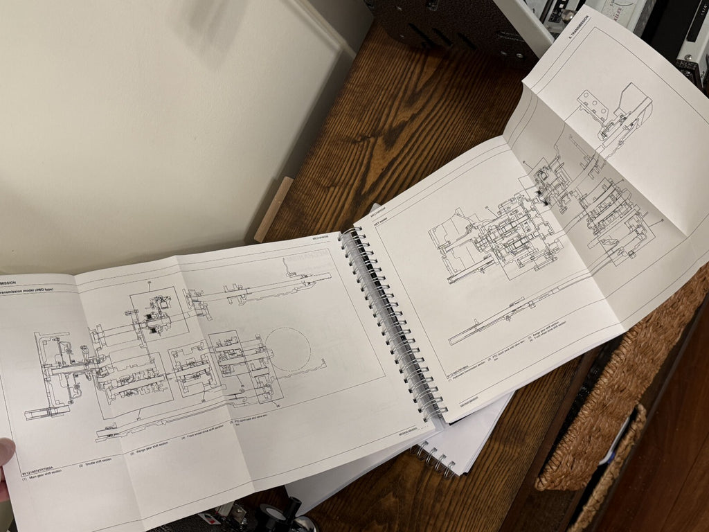 KUBOTA MX5400 MX6000 WORKSHOP MANUAL WSM - WIRE BOUND, COVERS, XL FOLDOUT PAGES!