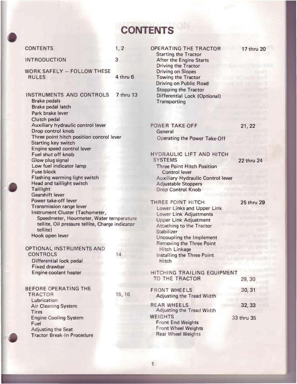 INTERNATIONAL 274 TRACTOR OPERATORS MANUAL - WIRE BOUND - PROTECTIVE COVERS