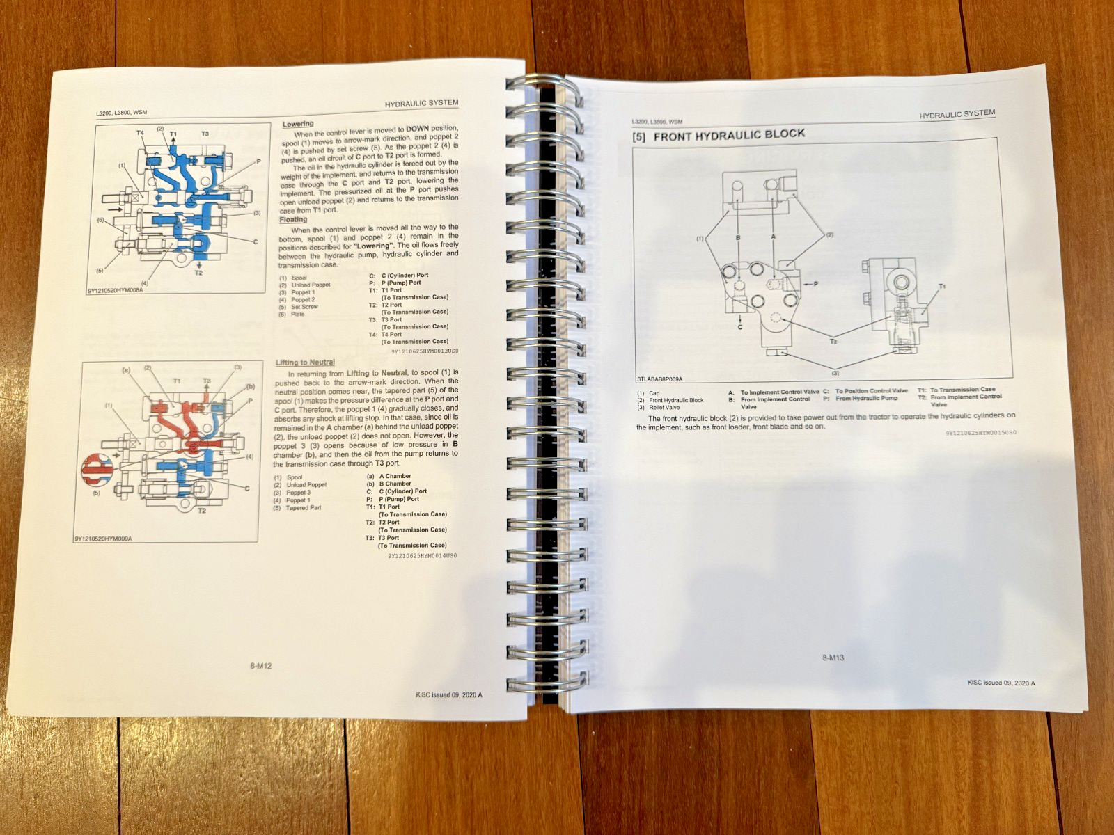 KUBOTA L3200 L3800 Tractor Workshop Manual 2011-2014 - BOUND - COVERS - FOLDOUTS