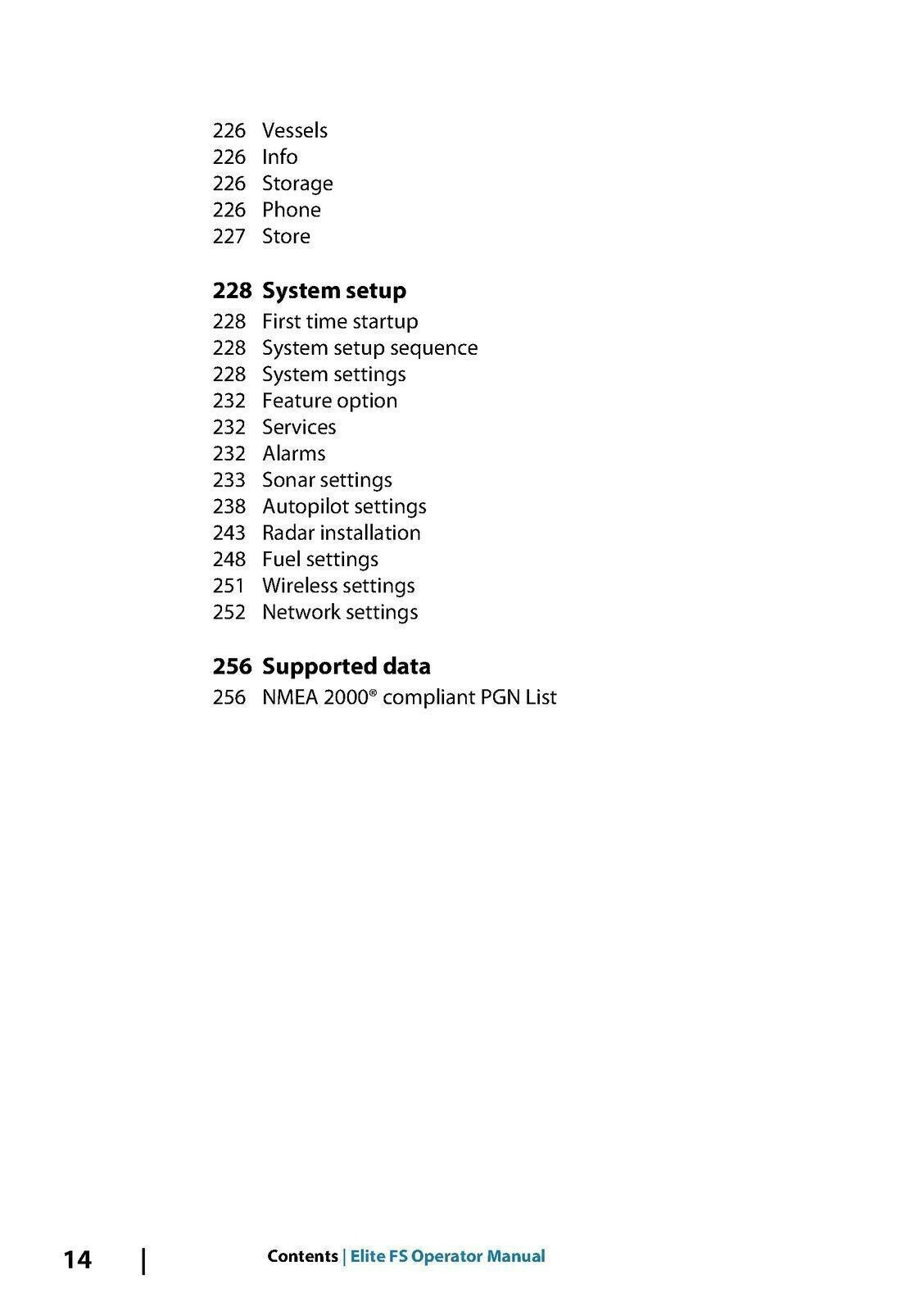 LOWRANCE ELITE FS User Manual Owners Instructions - TOUGH WIRE BINDING & COVERS
