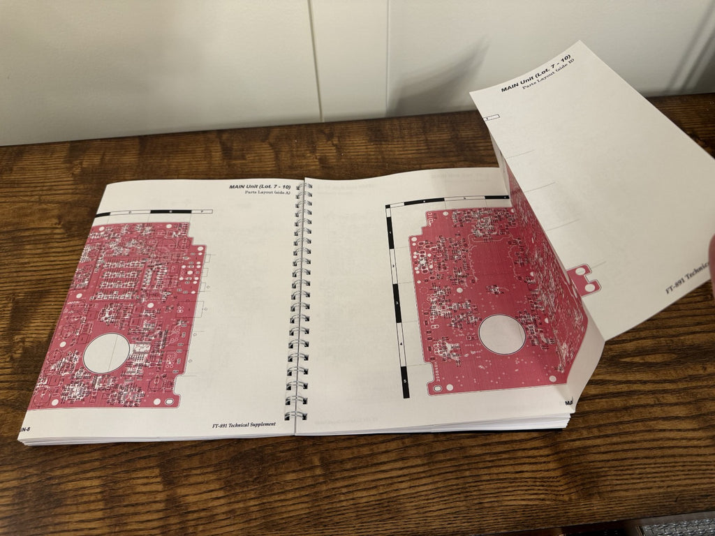 YAESU FT-891 TRANCEIVER TECHNICAL MANUAL - LARGE FOLD-OUT PAGES - WIRE BOUND