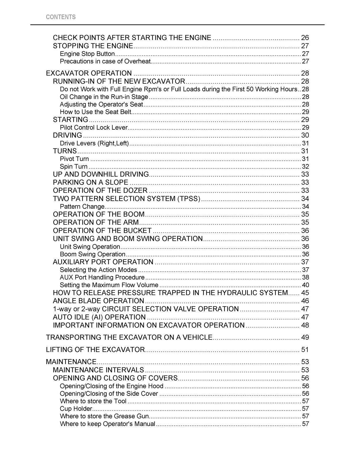 KUBOTA KX033-4 EXCAVATOR OPERATORS MANUAL - STEEL WIRE BOUND - PROTECTIVE COVERS