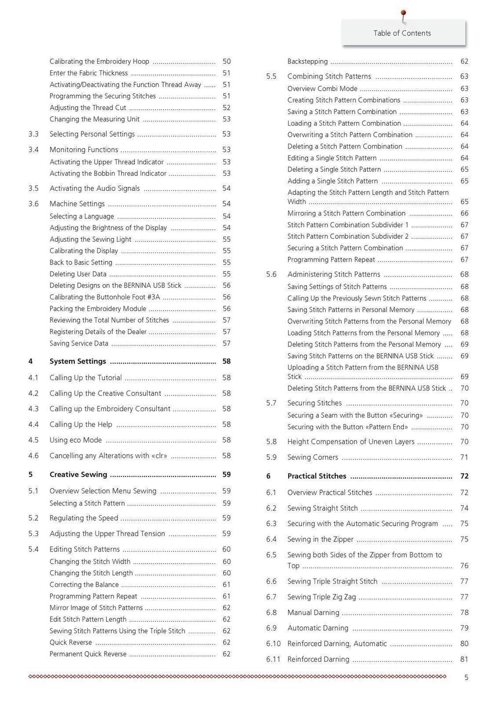 BERNINA 735 User Manual - 200 Color Pages - Protective Covers - Tough Wire Bound