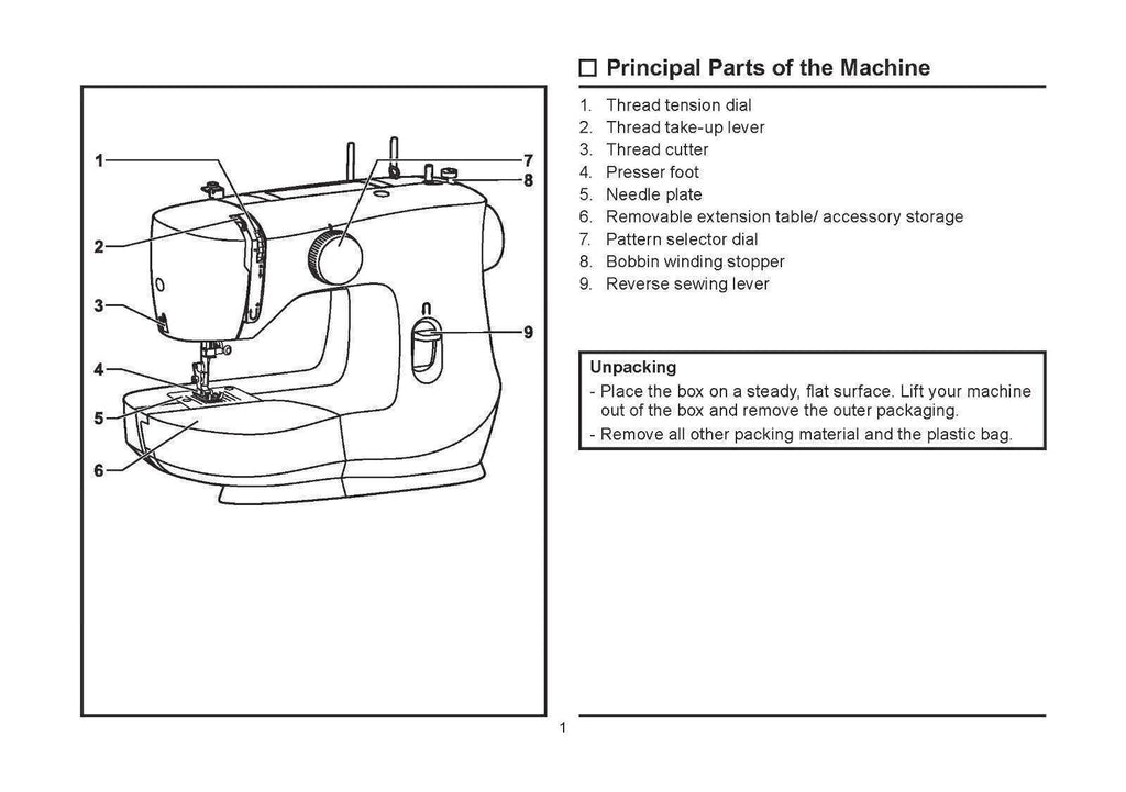 SINGER MX60 Sewing Machine User Manual Owners Instruction Manual