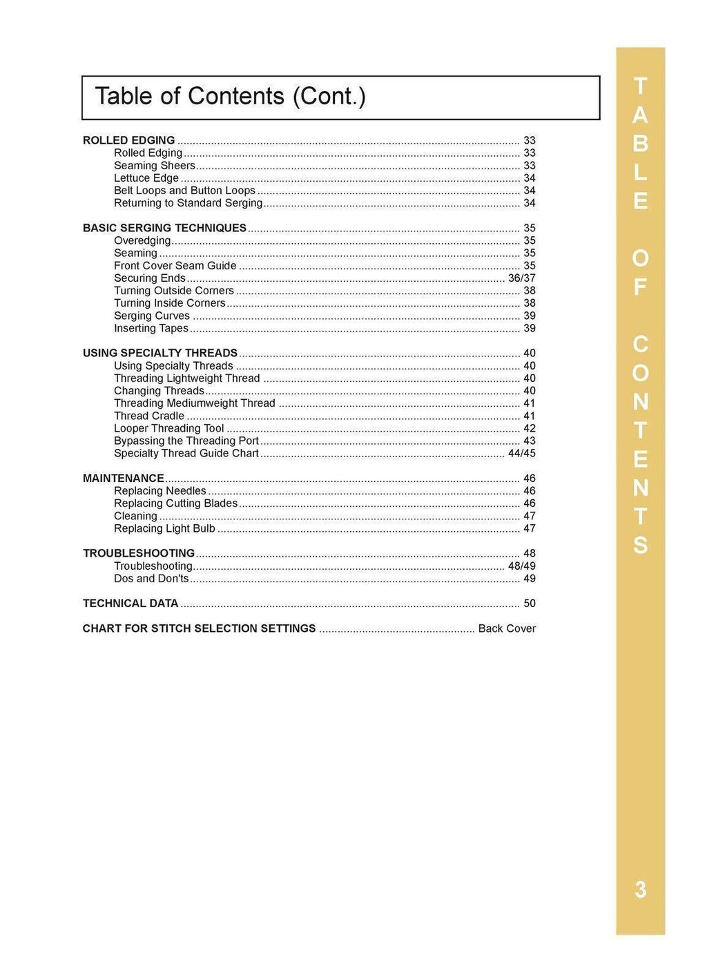 BABY LOCK Imagine BLE1AT2 Serger Sewing Machine User Manual TOUGH WIRE BINDING