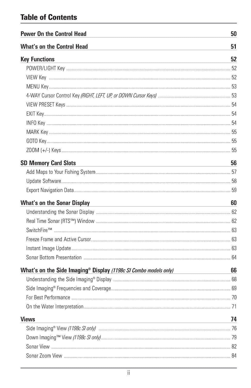 HUMMINBIRD 1158c Combo & 1198c SI Combo User Manual Guide - TOUGH WIRE BINDING