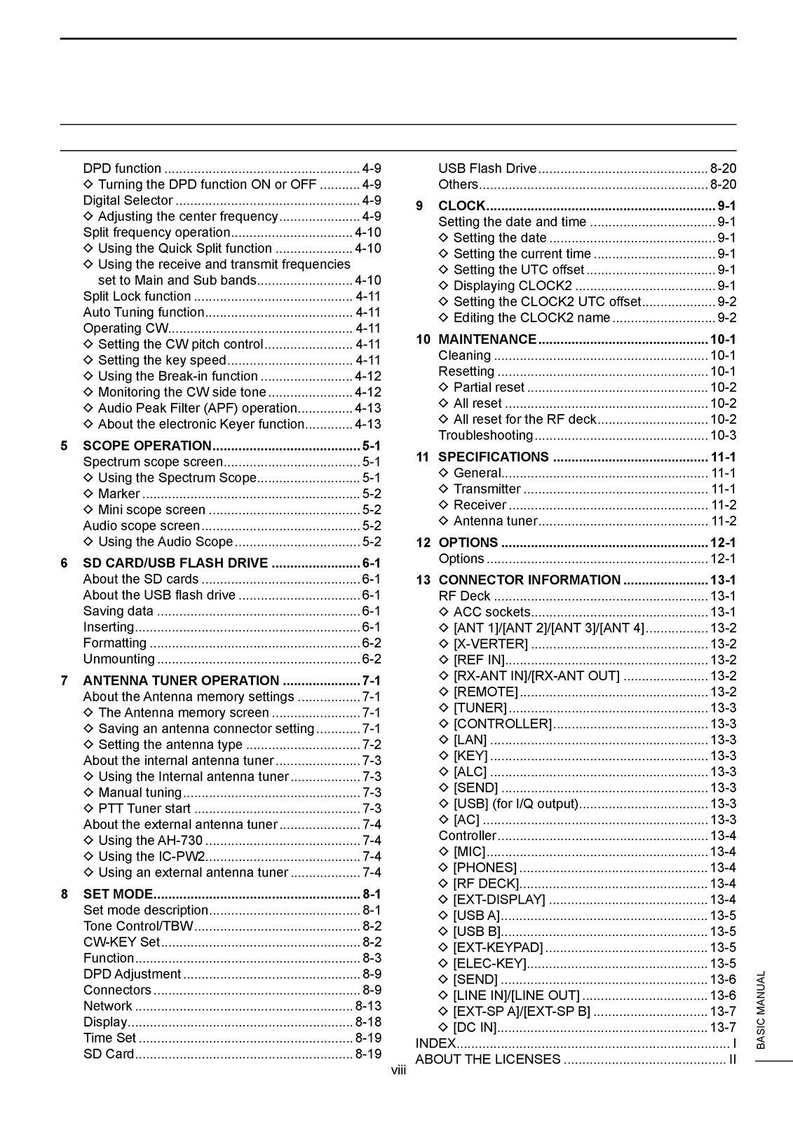 ICOM Transceiver 7760 Basic Manual 100pg COLOR - WIRE BOUND - PROTECTIVE COVERS