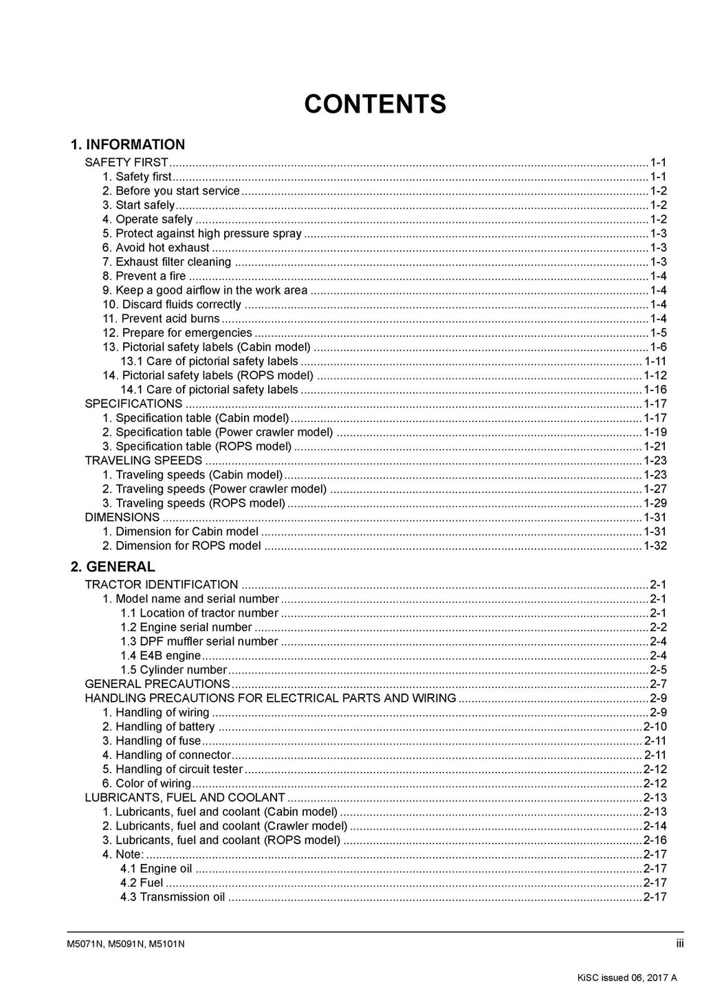 KUBOTA M5071N M5091N M5101N WORKSHOP MANUAL - WIRE BOUND & TOUGH COVERS