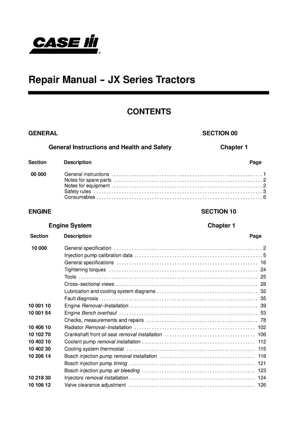 CASE IH JX60 JX70 JX80 JX90 JX95 SERVICE MANUAL - WIRE BOUND-COVERS- XL FOLDOUTS