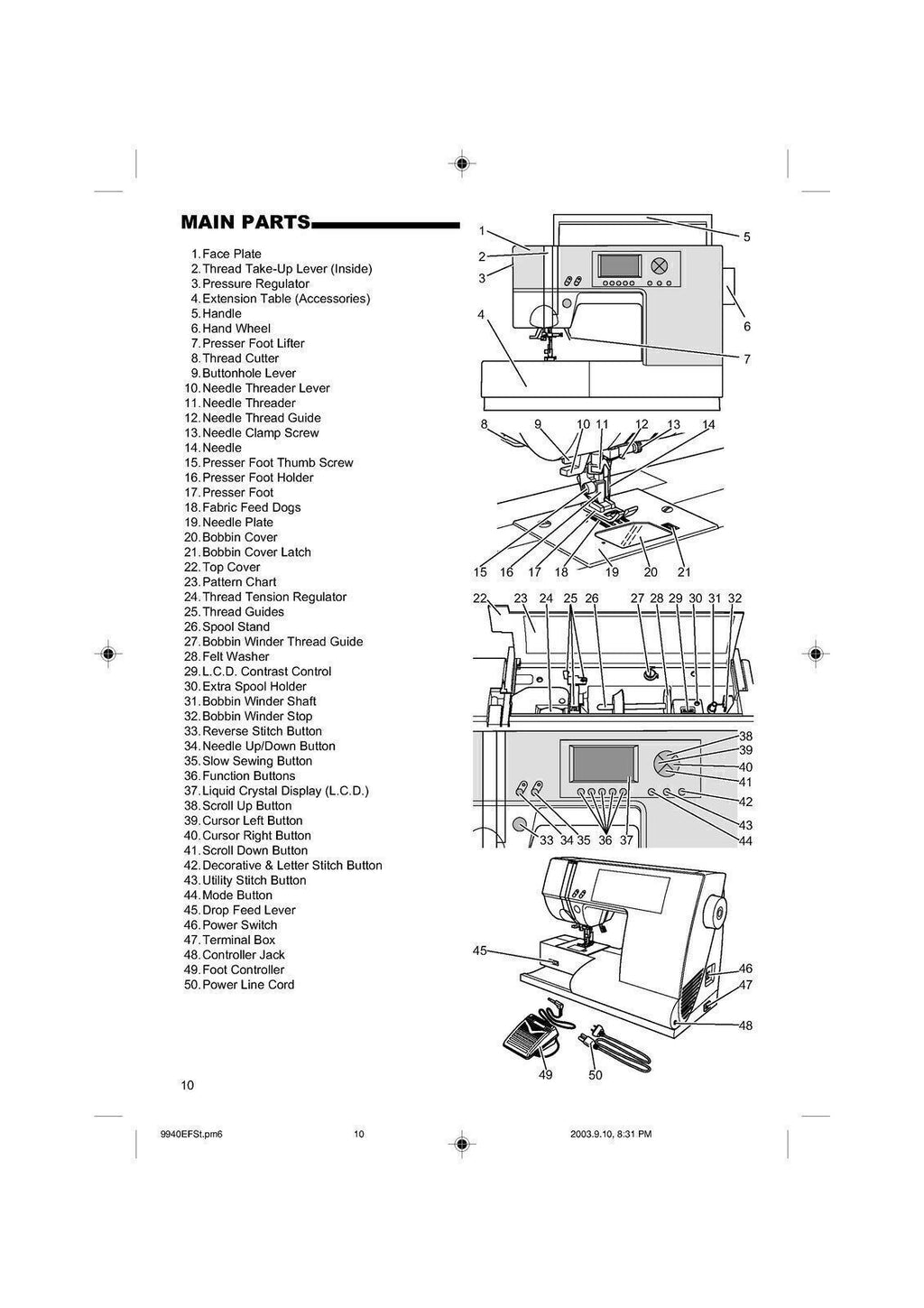 SINGER 9940 Sewing Machine User Manual Owners Guide [WIRE BOUND]