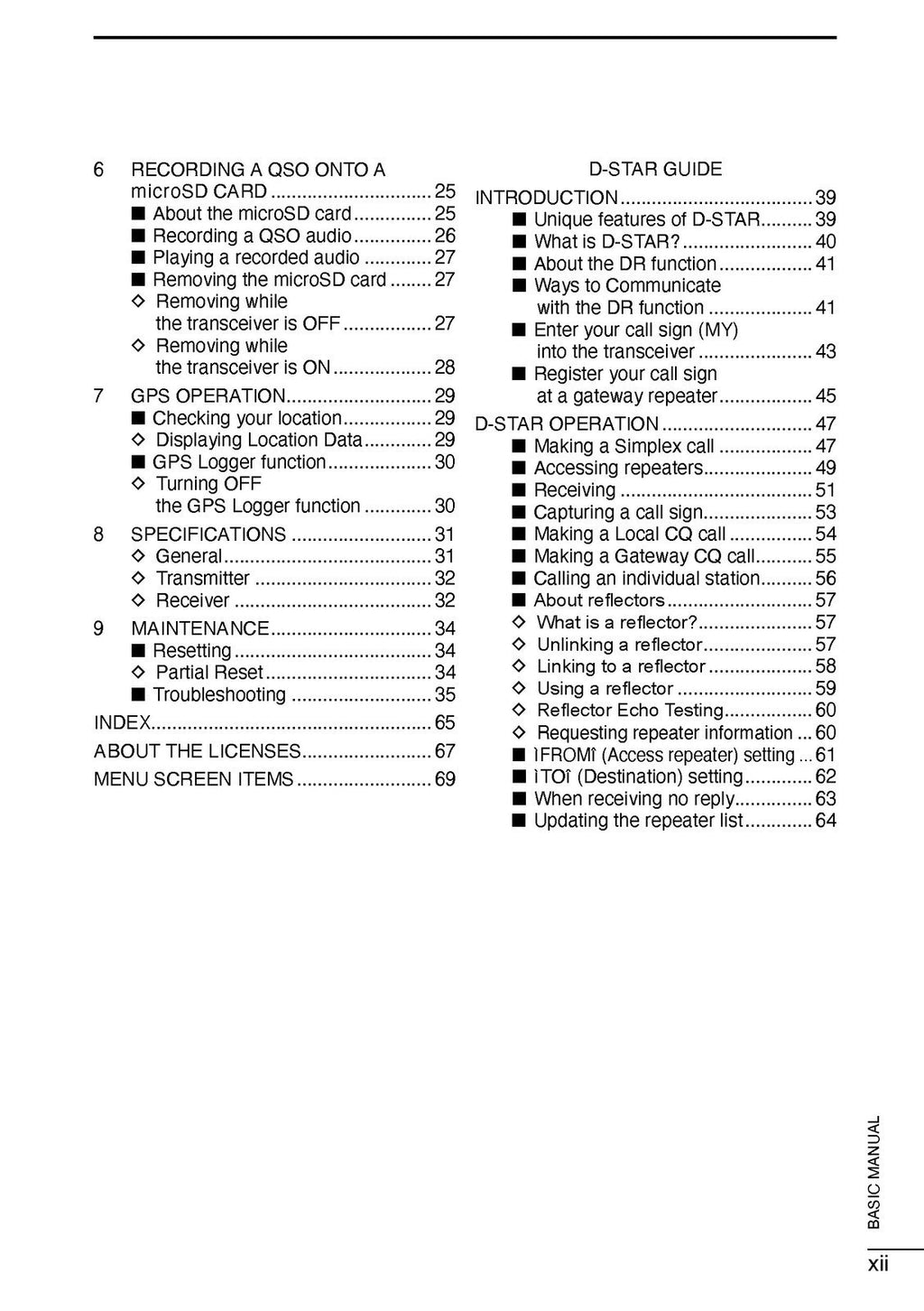 ICOM ID-50A ID-50E TRANSCEIVER BASIC MANUAL, STEEL WIRE BOUND, PROTECTIVE COVERS